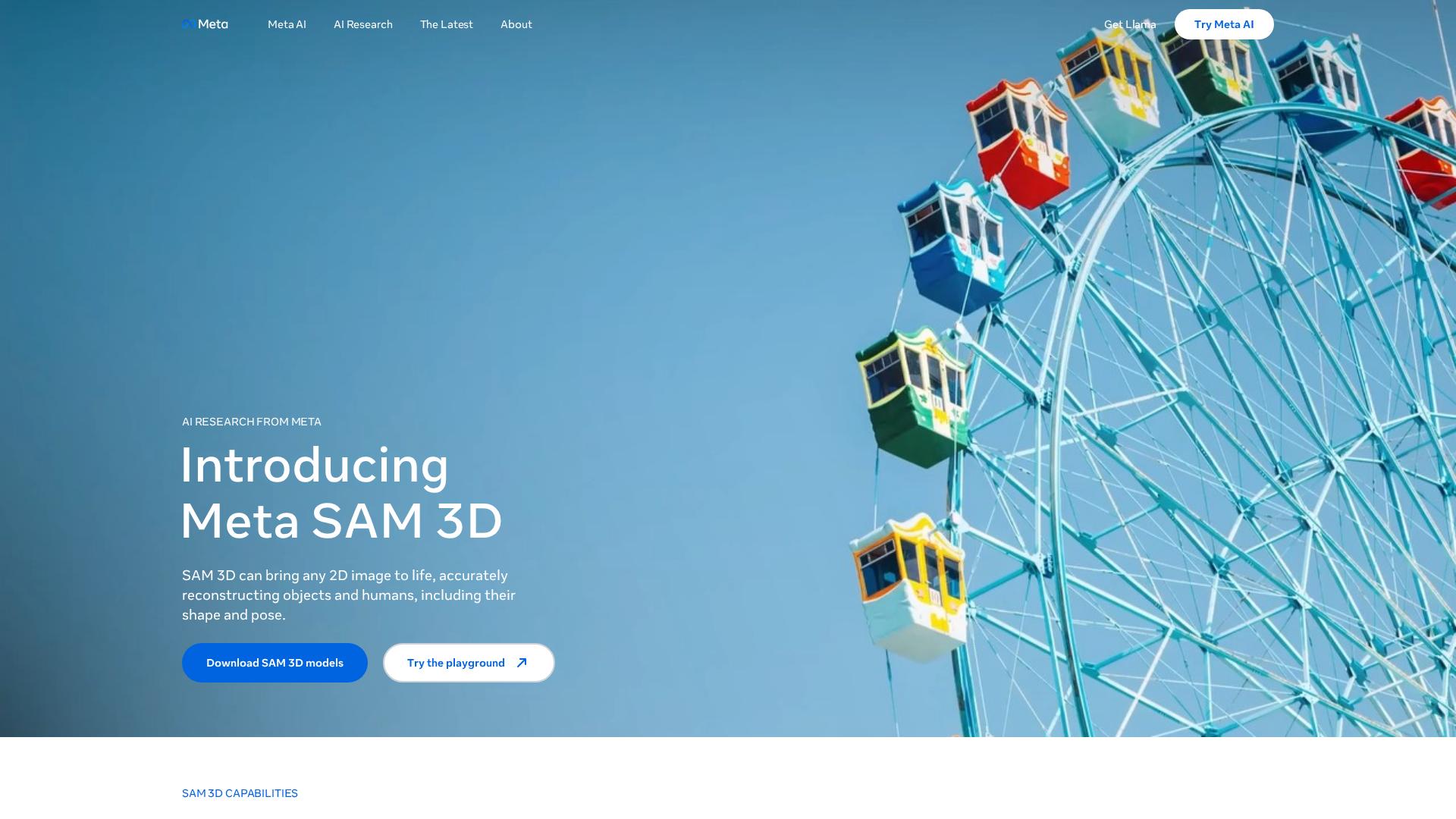 ニュース3:MetaのSAM 3Dが2D画像から高精度3D生成を実現