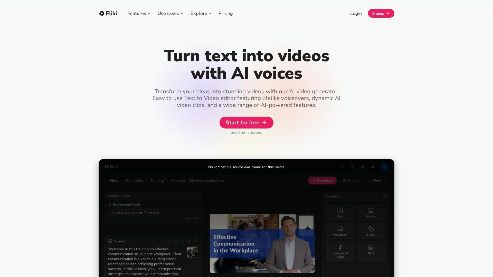 Fliki AIの動画生成機能と料金体系