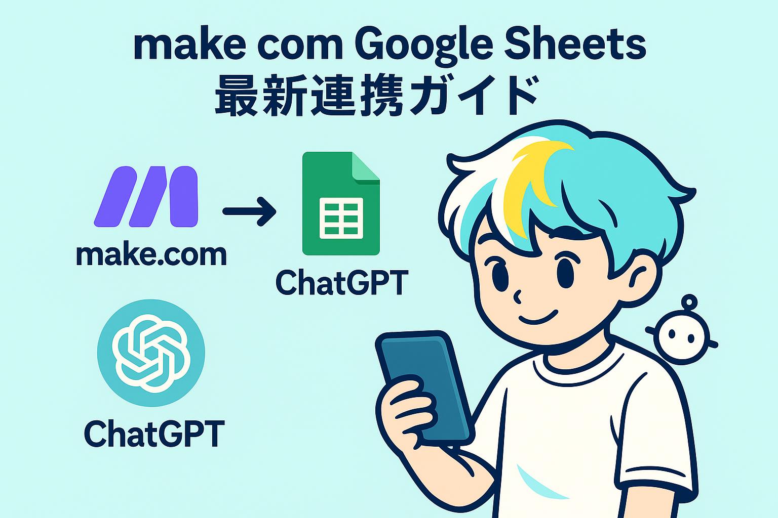make com google sheets chatgpt最新連携ガイド