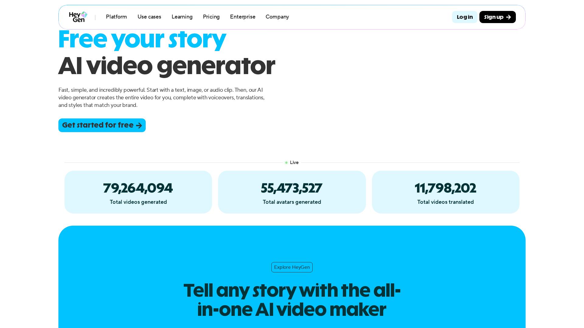 HeyGenのAIアバター動画制作機能