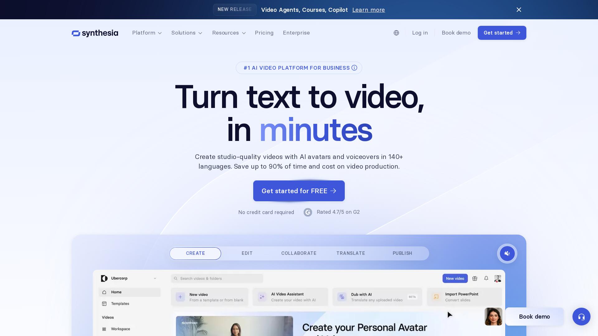 ニュース7：Synthesiaが企業向け動画生成サービスを刷新