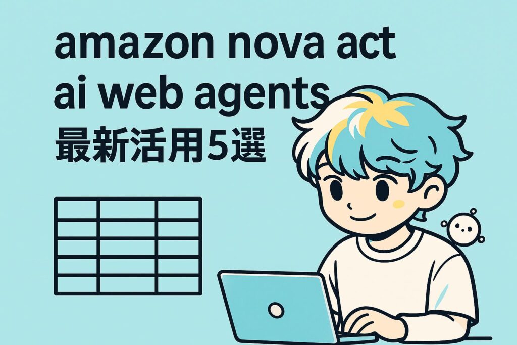 amazon nova act ai web agents最新活用5選
