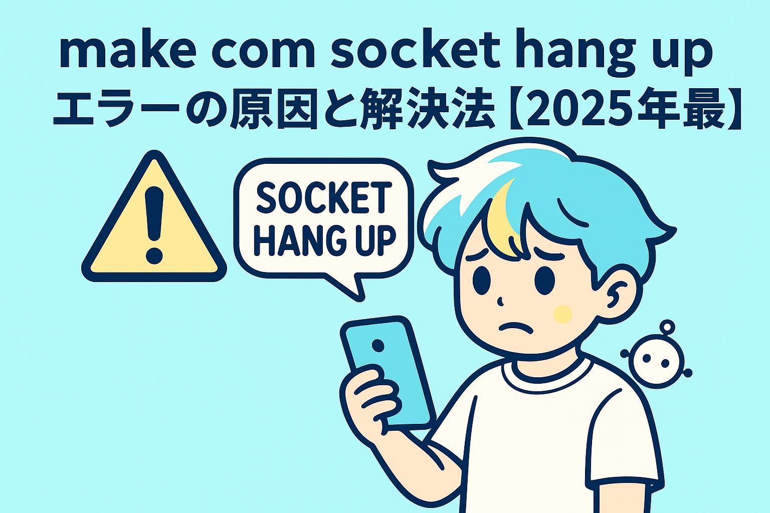 make com socket hang upエラーの原因と解決法【2025年最新】