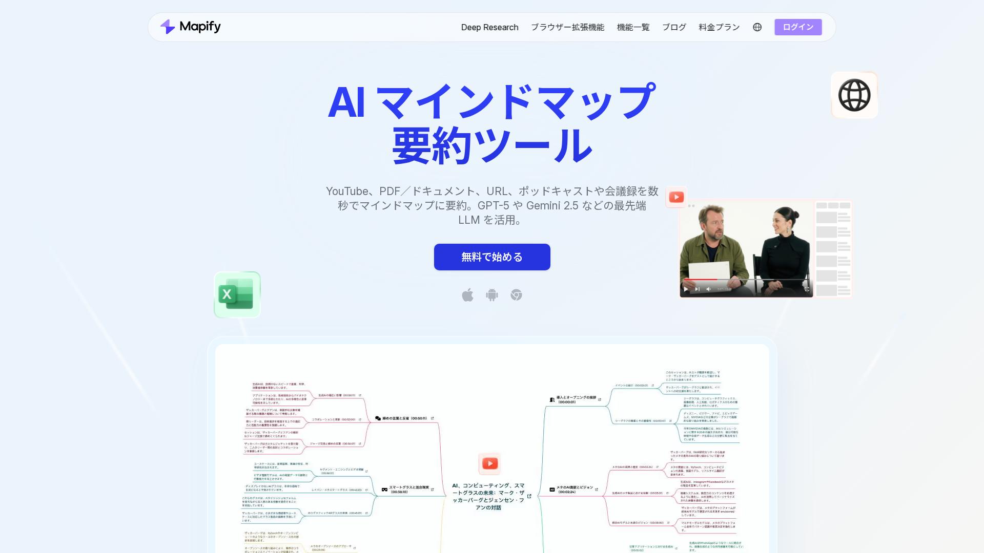 ニュース4：Mapifyが新機能「Deep Research」をリリース
