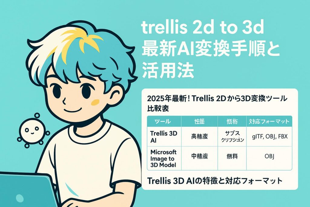 trellis 2d to 3d最新AI変換手順と活用法