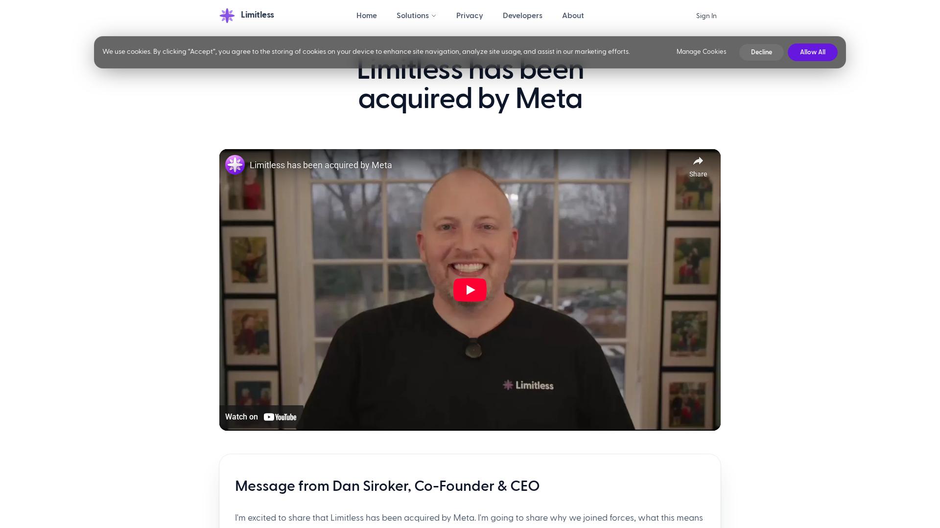 ニュース7:LimitlessをMetaが買収、ウェアラブルAI強化へ